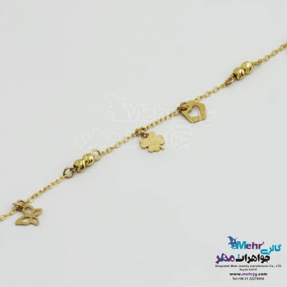Gold Anklet - Geometric Design-MA0170